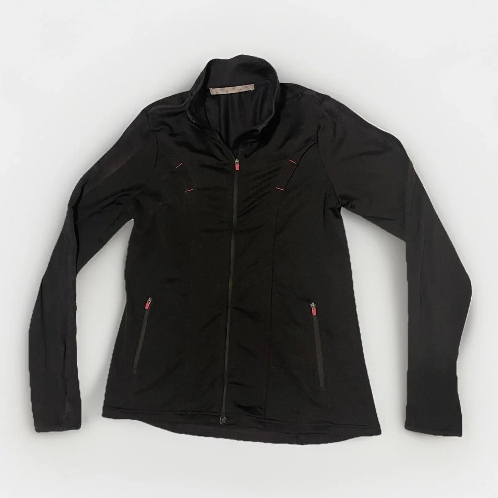Athleta Woman's Black Love Jacket Full‎ Zip W/ Pockets Small